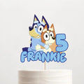 Bluey Birthday Cake Topper – Personalised Kids Party Cake Decoration