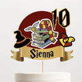 Harry Potter Birthday Cake Topper – Personalised Name & Age, Wizard Party Decoration